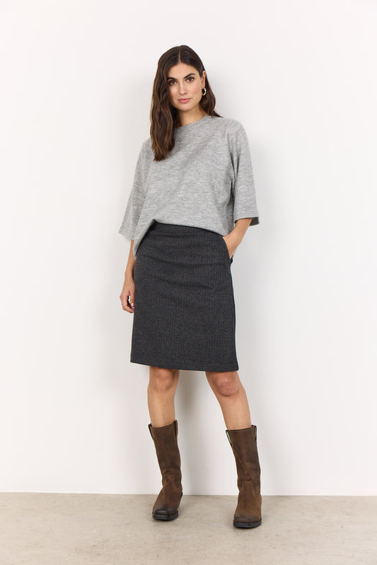 Strik pullover (grå)