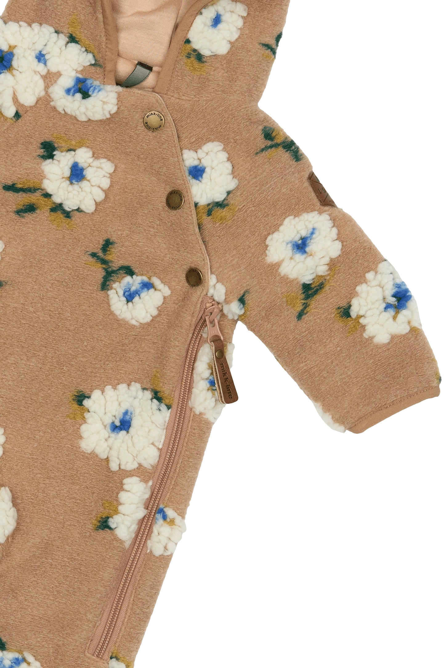 Teddy heldragt med blomster