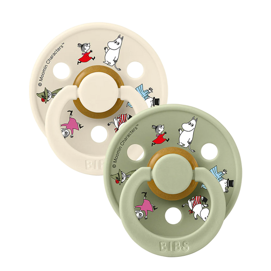 BIBS x Moomin Colour Sutter 2-Pak Friends - Ivory Mix