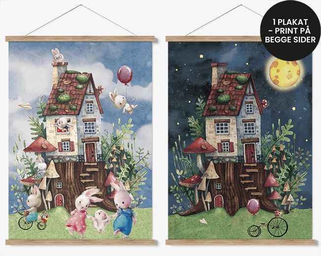 Kanin dag&nat børneplakat