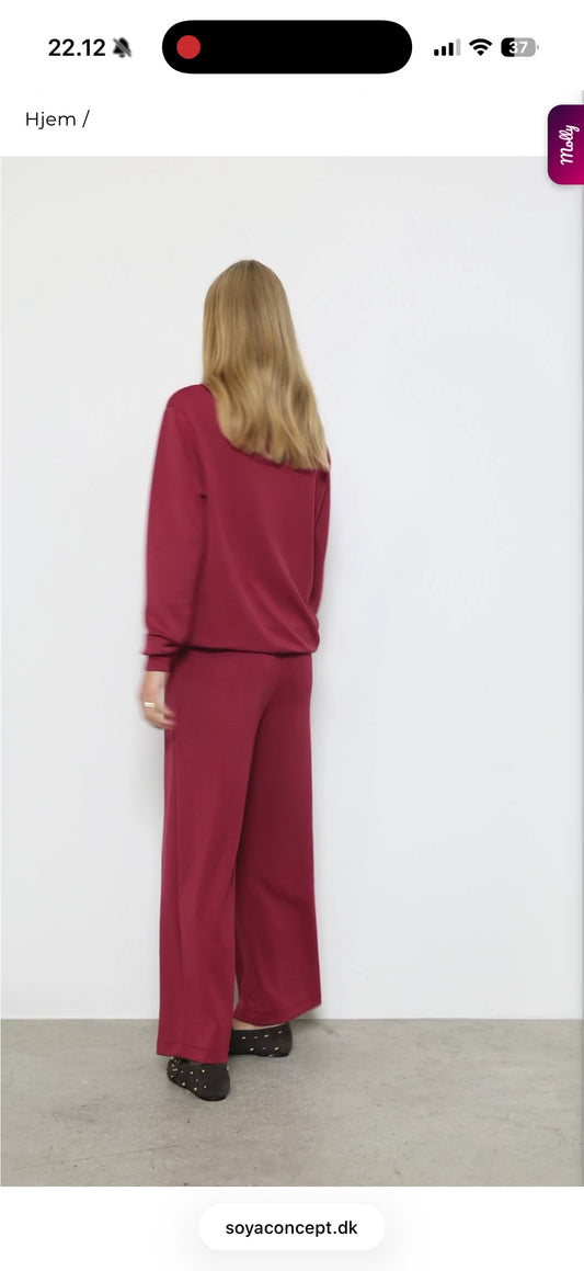 Sweatshirt (mørk rød)